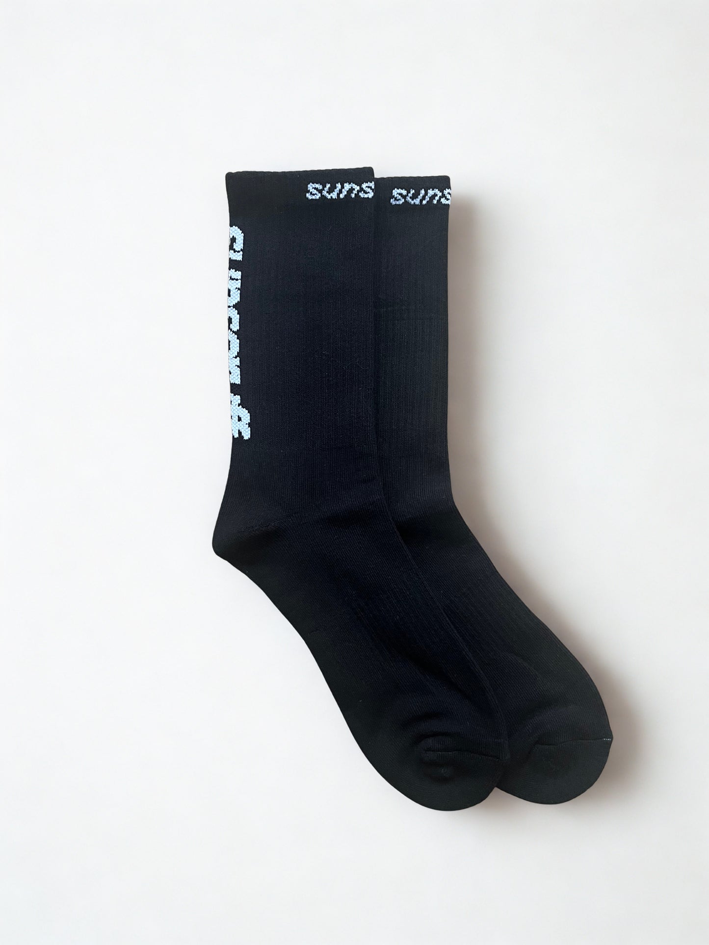 Black Performance Crew Sports Socks