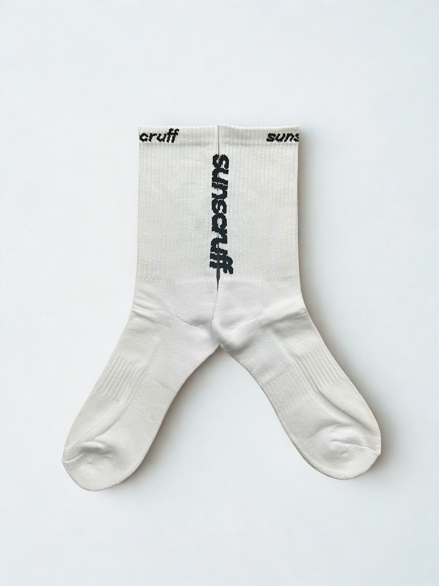 White Performance Crew Sports Socks