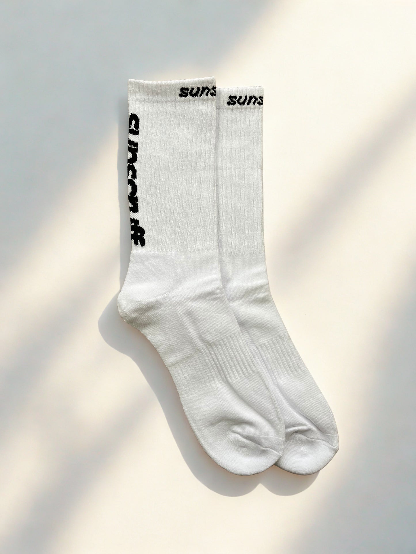White Performance Crew Sports Socks