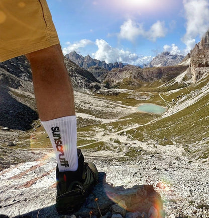 White Performance Crew Sports Socks